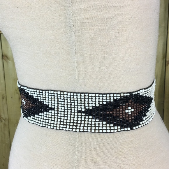 Beaded Southwestern Stretch Belt - Picture 3 of 8
